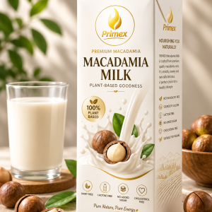 Premium Plant-Based Macadamia Milk Products by PRIMEX Vietnam